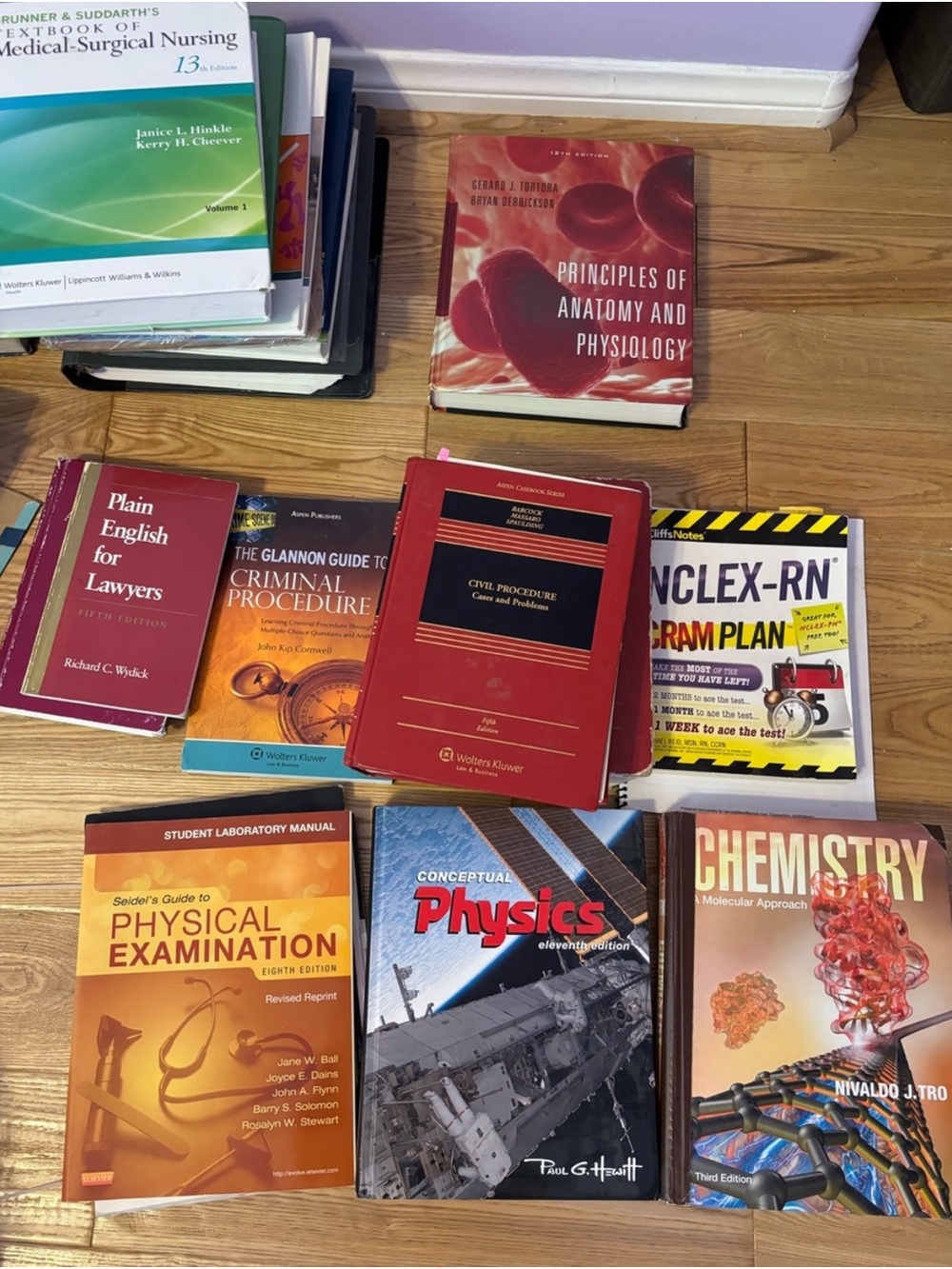 Law Textbooks, Physical Examination, Physics, Chemistry Textbook, PLUS MORE